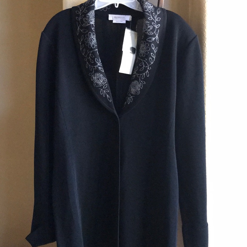 PleinAir Jacket with Jeweled Neckline NWT